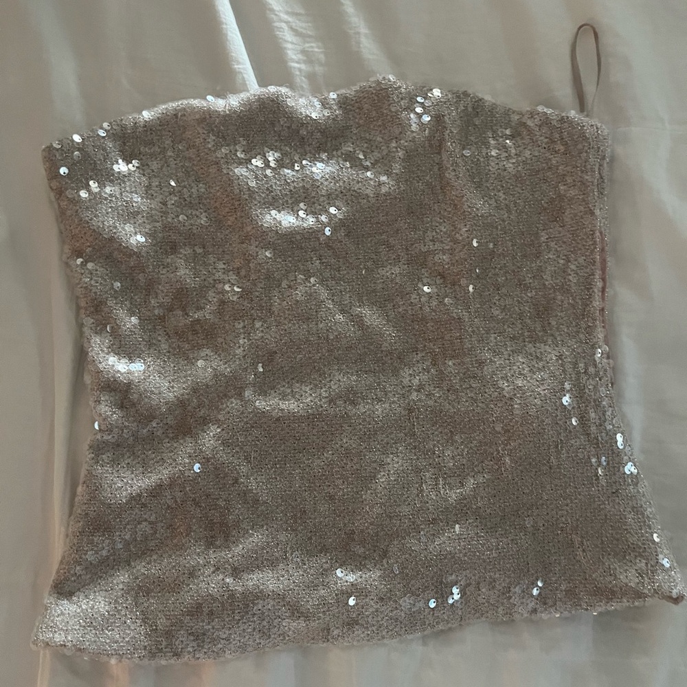 Zara sequin shirt